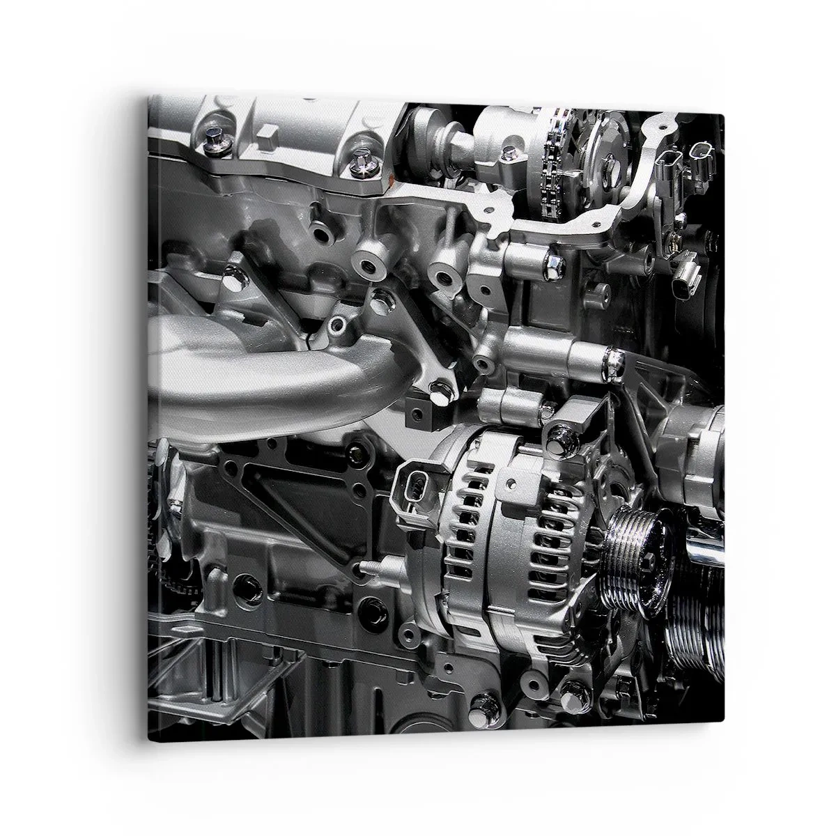 Lærredstryk - Billede på lærred - Stål, smuk, stærk - 30x30 cm