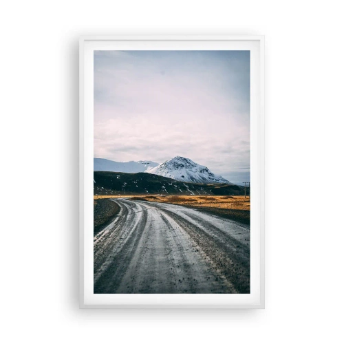 Plakat i hvid ramme - I en islandsk atmosfære - 61x91 cm