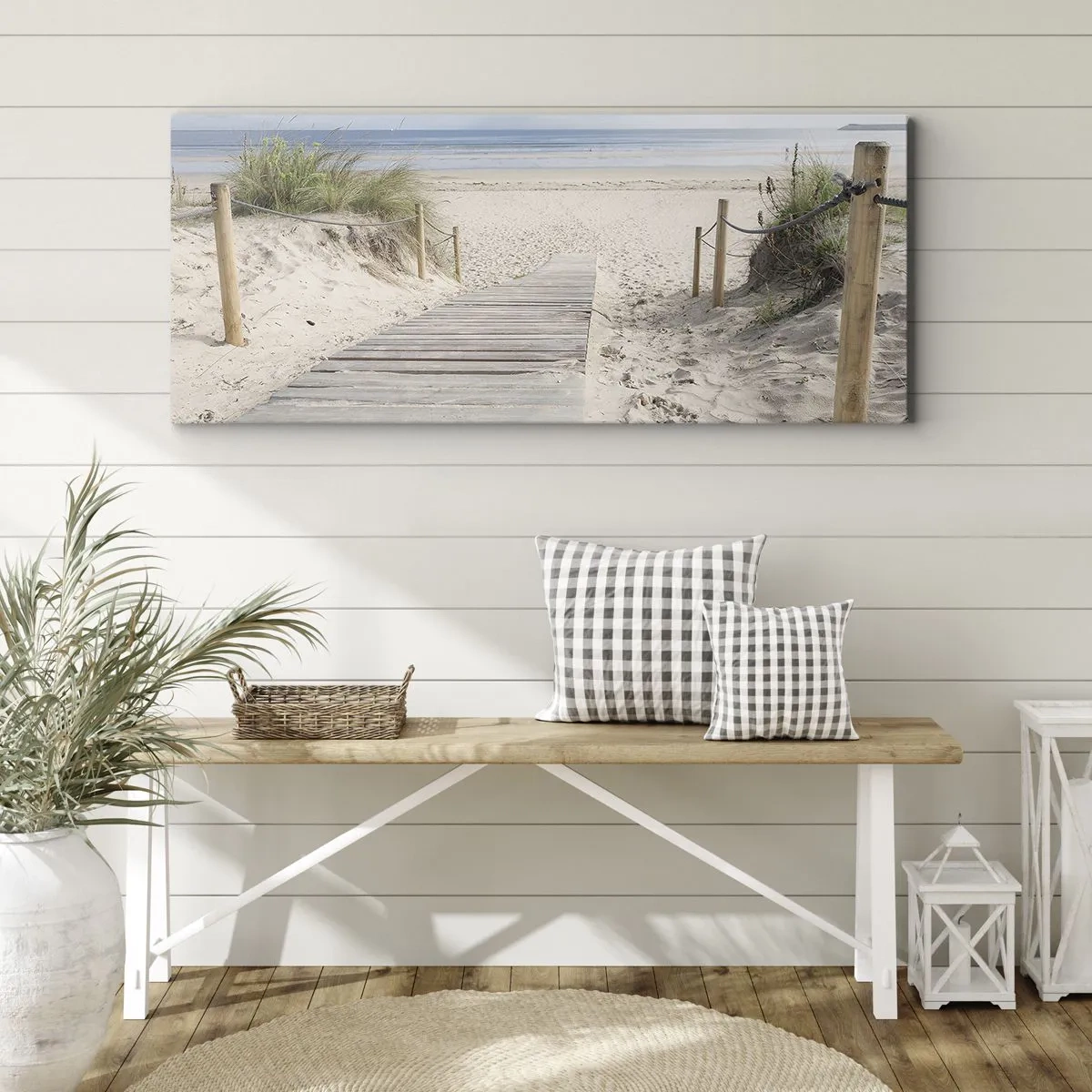 Lærredstryk - Billede på lærred - Ud over horisonten - 100x40 cm