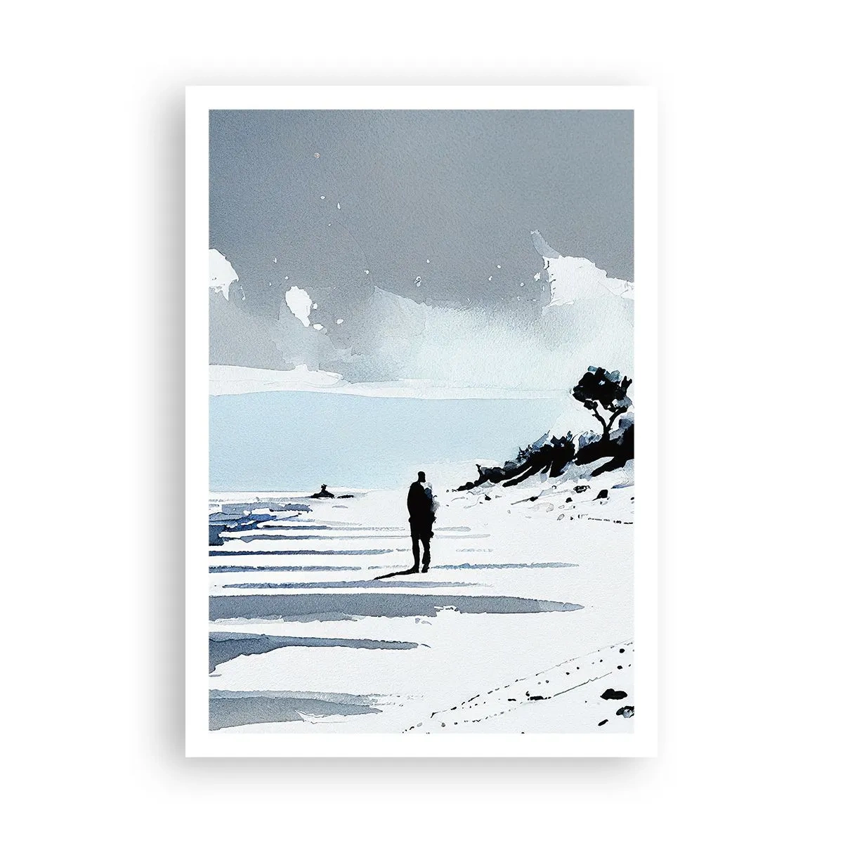 Plakat - Alene - 70x100 cm
