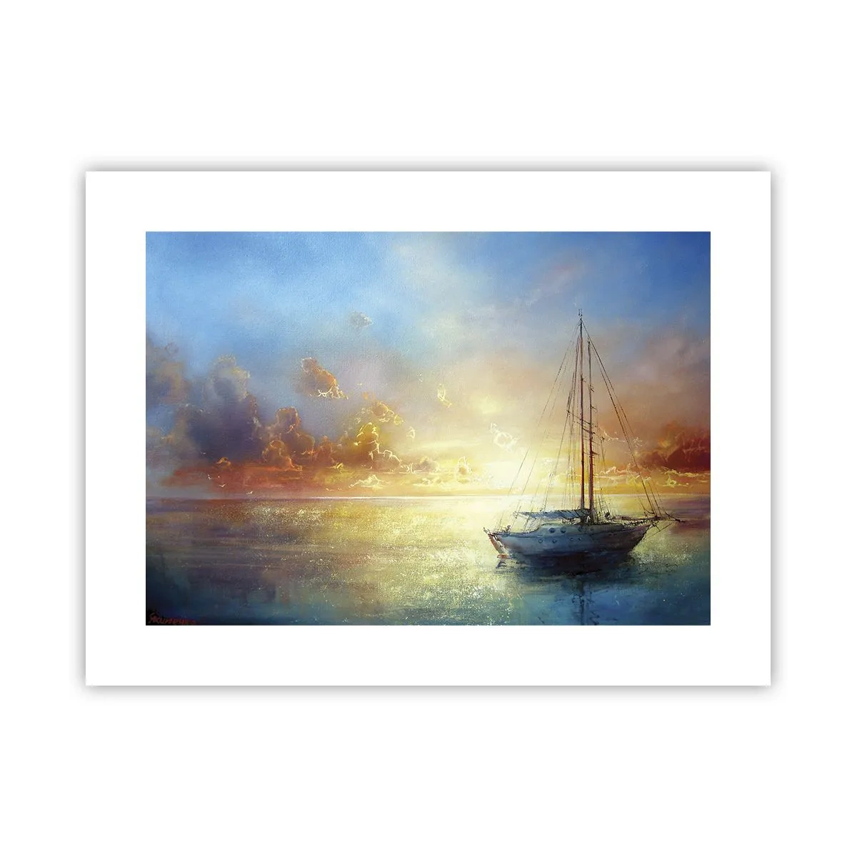 Plakat - I en gylden bugt - 40x30 cm
