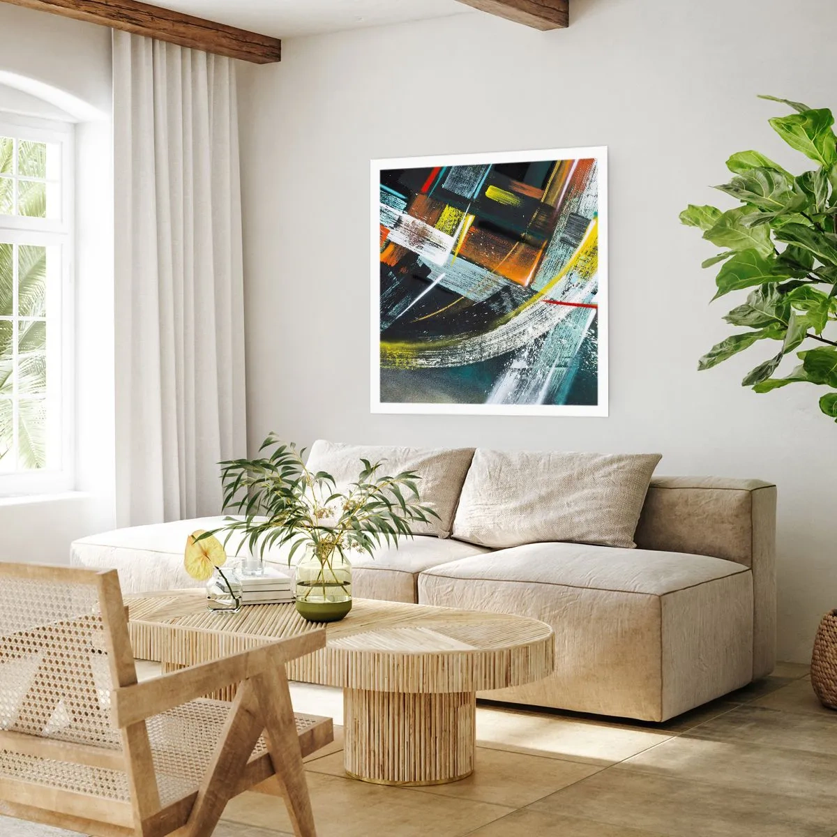 Plakat - Bevægelsesenergi - 50x50 cm