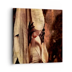 Lærredstryk - Billede på lærred - Mellem godt og ondt - 40x40 cm