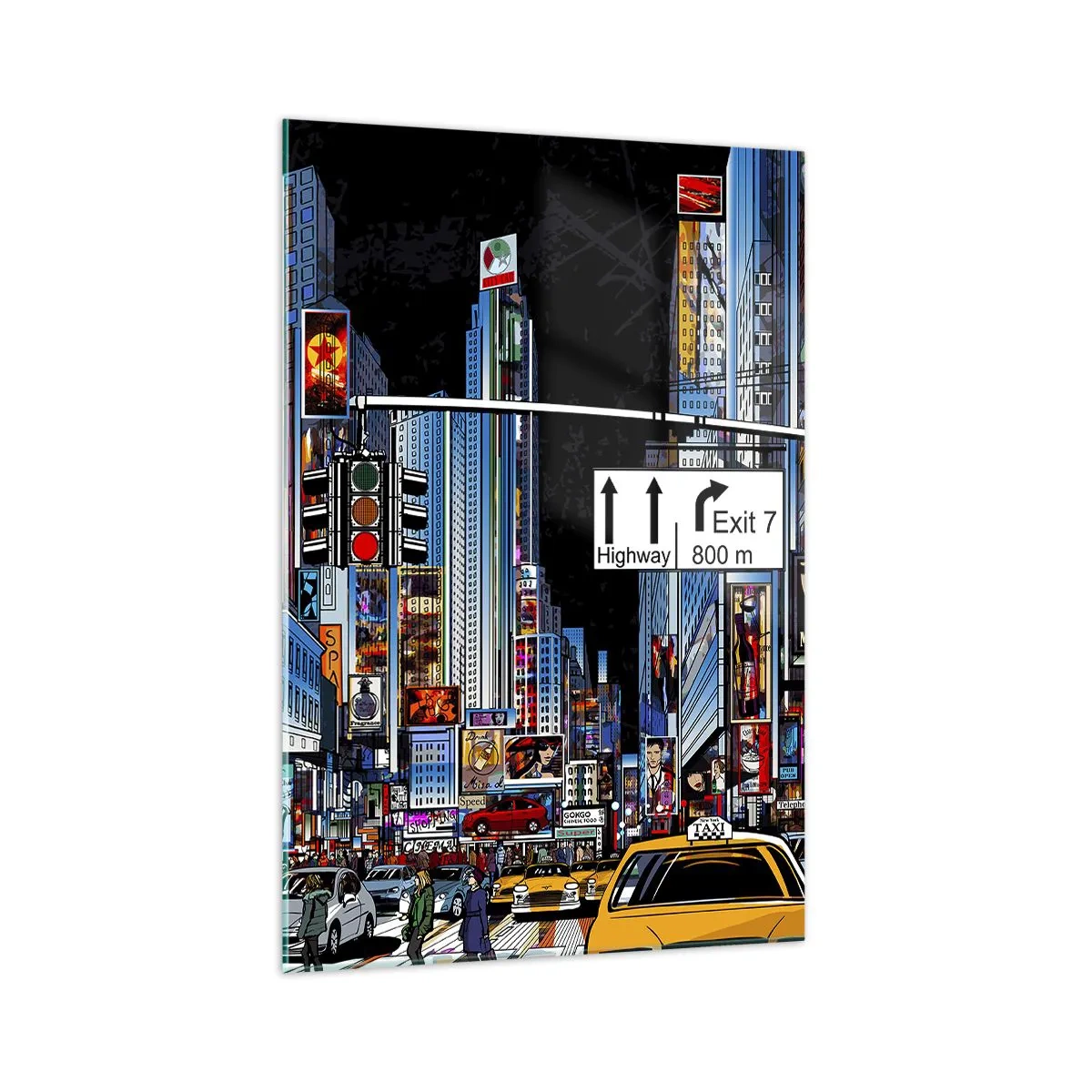 Billede på glas - En komisk stor aften - 70x100 cm