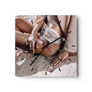 Vægur, Uret - Kastet ud af bølgerne? - 30x30 cm