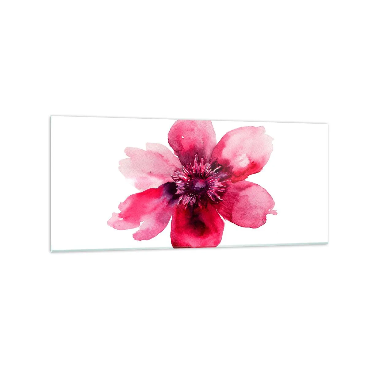 Billede på glas - Karminduftende kys - 120x50 cm