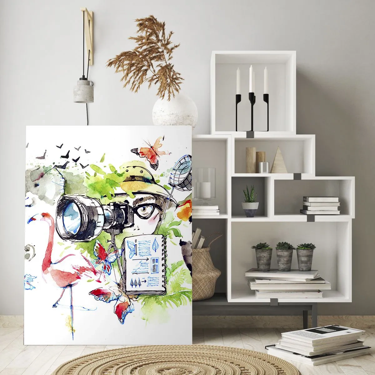 Billede på glas - Gennem en rejsendes linse - 70x100 cm