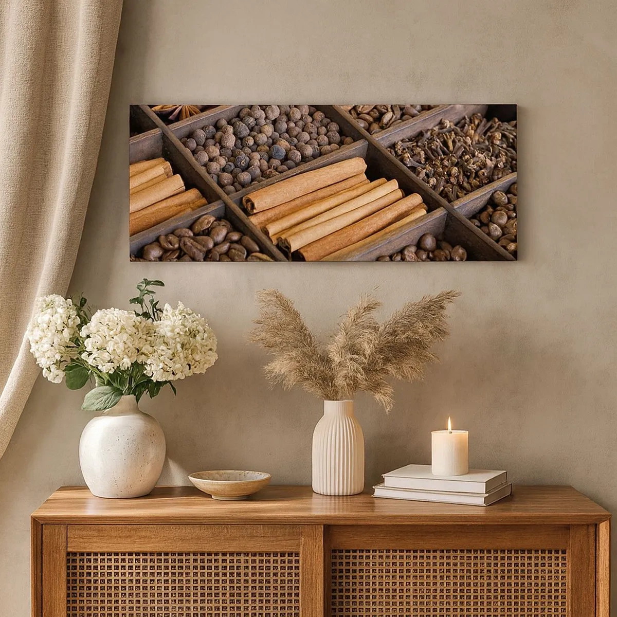 Lærredstryk - Billede på lærred - Et skatkammer af aromaer - 100x40 cm