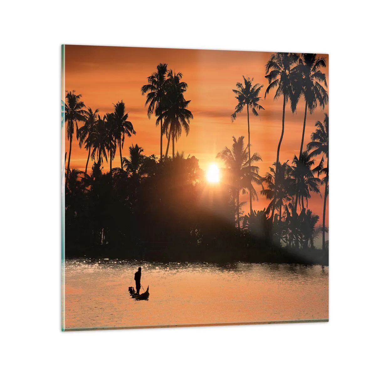 Billede på glas - Tid til at slappe af - 30x30 cm