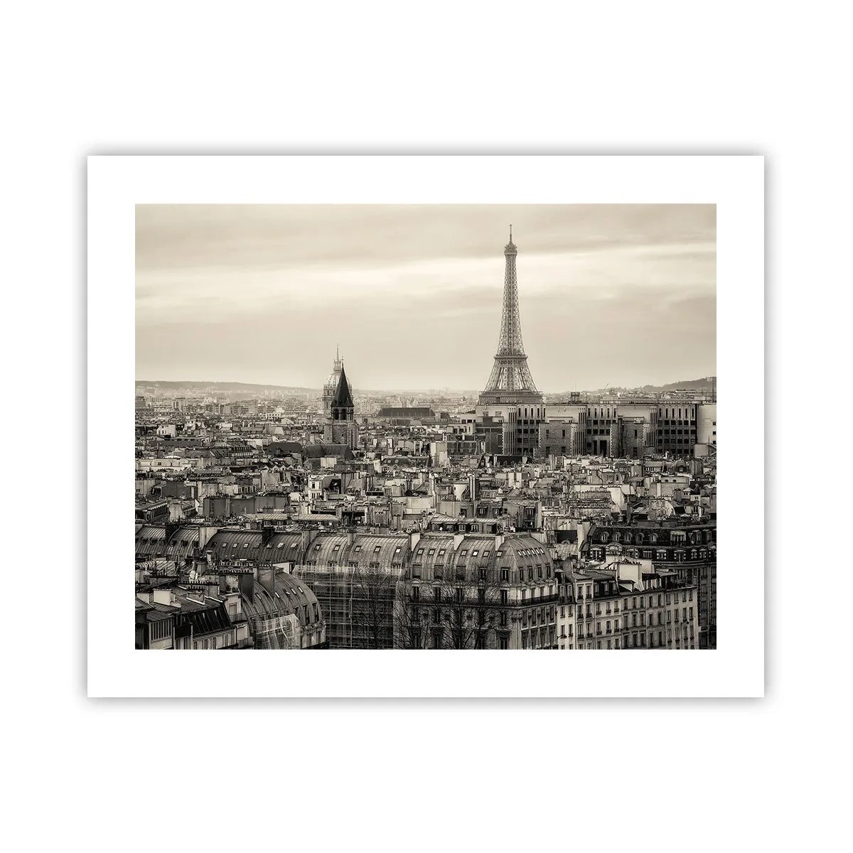 Plakat - Over Paris' hustage - 50x40 cm
