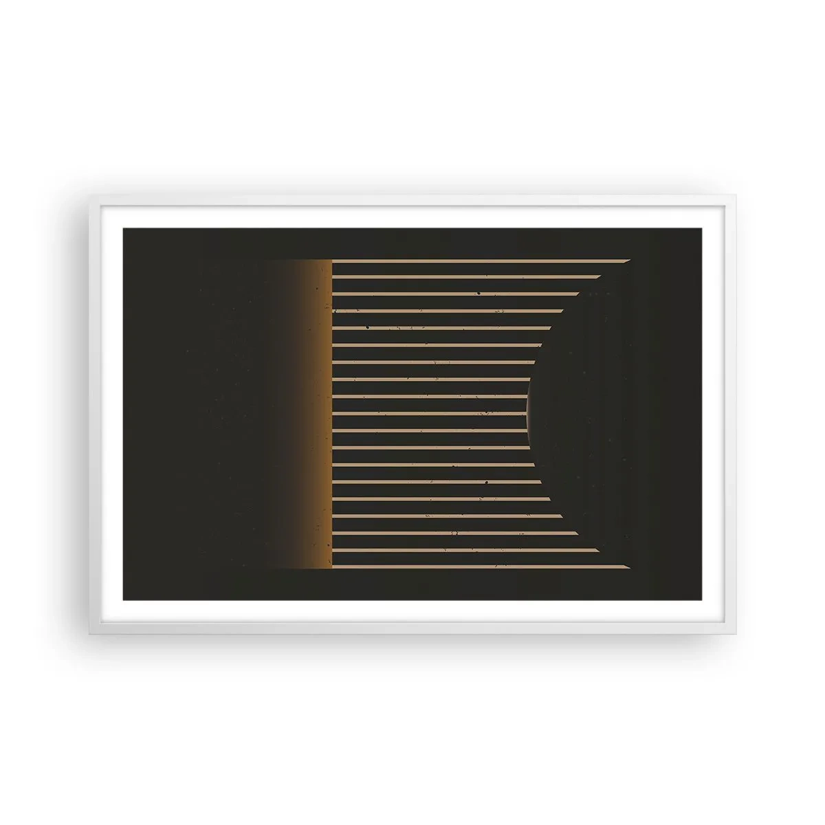 Plakat i hvid ramme - Udforsk mørket - 91x61 cm