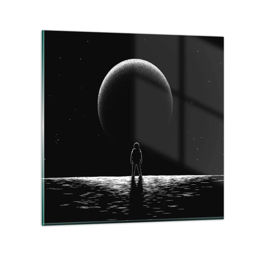 Billede på glas - Ansigt til ansigt - 70x70 cm