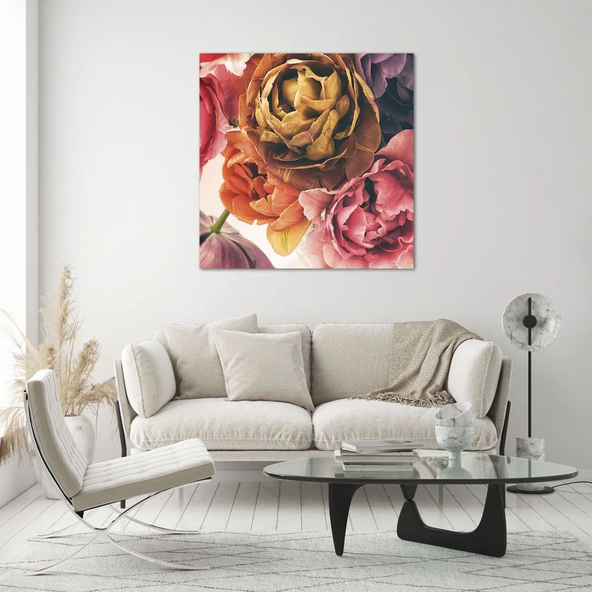 Billede på glas - Fejring af livet - 70x70 cm