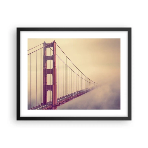 Plakat i sort ramme - Mellem himmel og jord - 50x40 cm