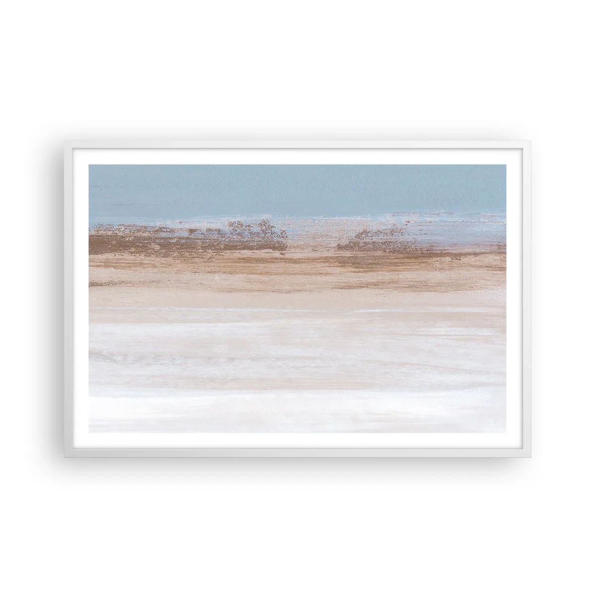 Plakat i hvid ramme - Tvetydigt landskab - 91x61 cm