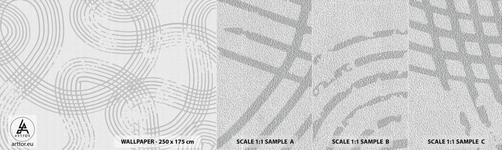 Prøve Fototapet Premium Sand - Der er ingen lige vej - Minimalisme, Stykke, Lyse - 100x30 cm