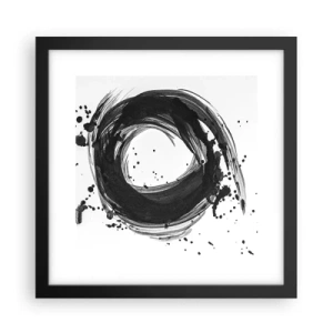 Plakat i sort ramme - Skabelsens hvirvelstrøm - 30x30 cm