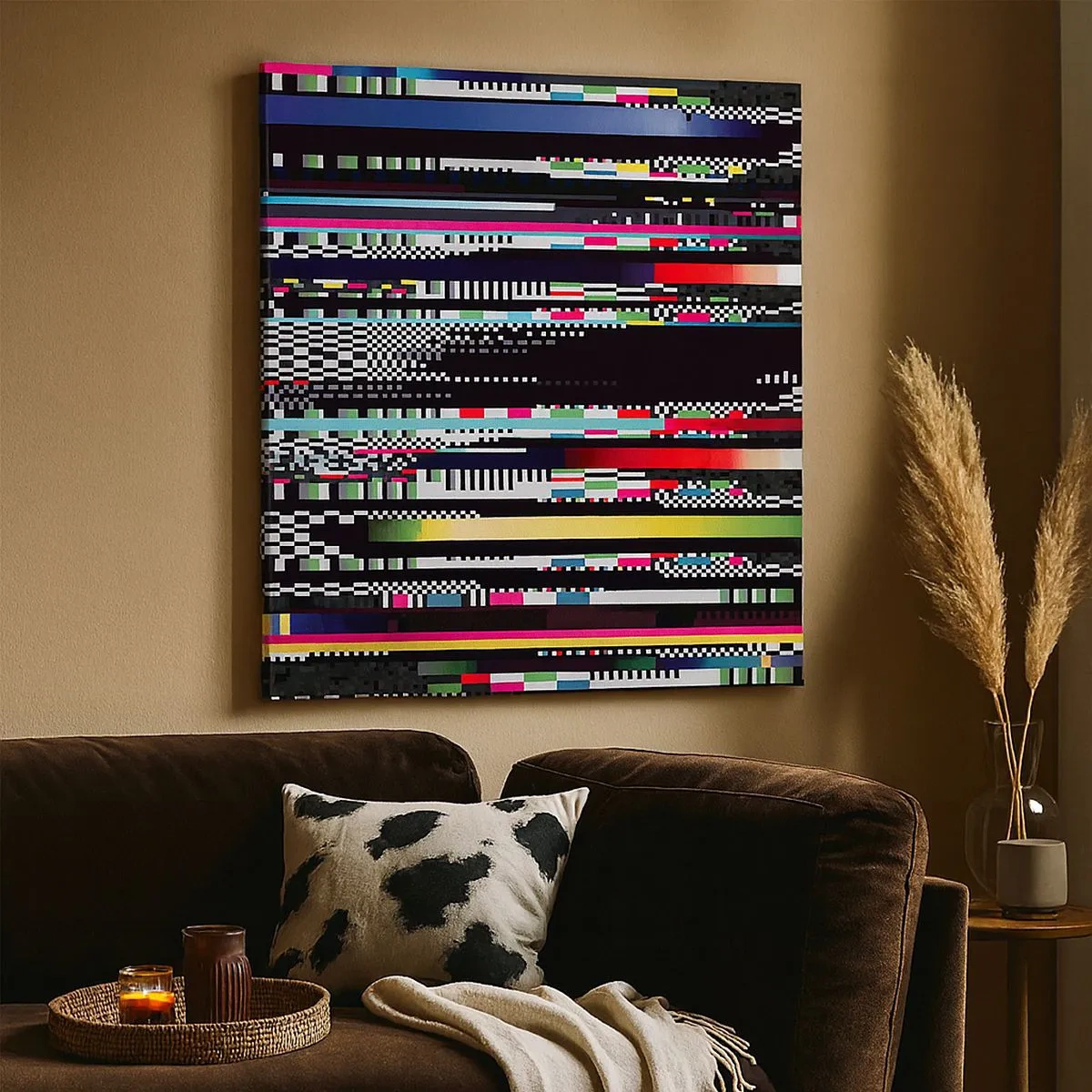 Lærredstryk - Billede på lærred - Det kontrollerede billede af virkeligheden - 30x30 cm