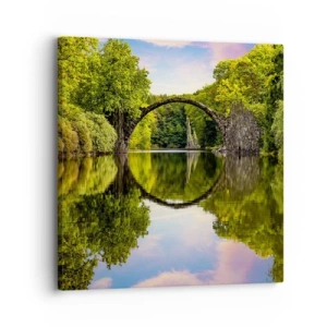 Lærredstryk - Billede på lærred - På mødet mellem to verdener - 30x30 cm
