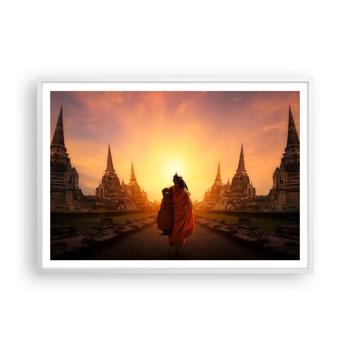 Plakat i hvid ramme - I fred for evigt - 100x70 cm