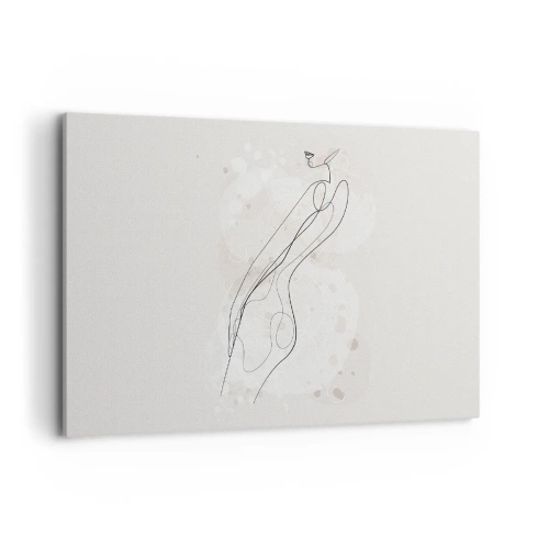 Lærredstryk - Billede på lærred - At forvilde sig med blikket - 100x70 cm