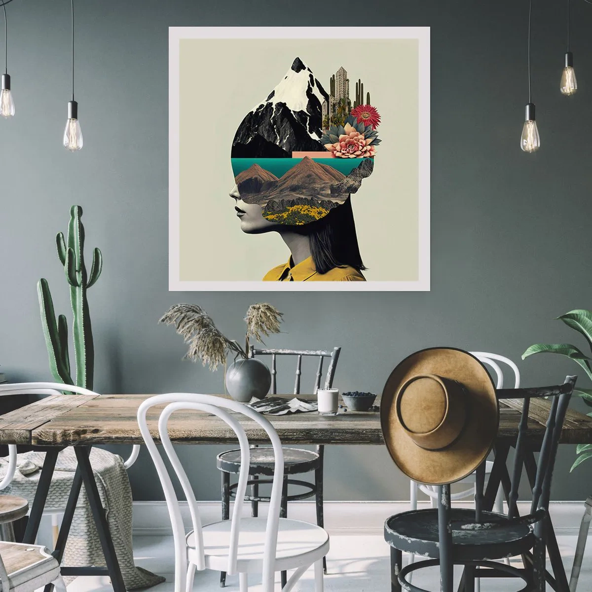 Plakat - Kvinden - altid et mysterium - 50x50 cm