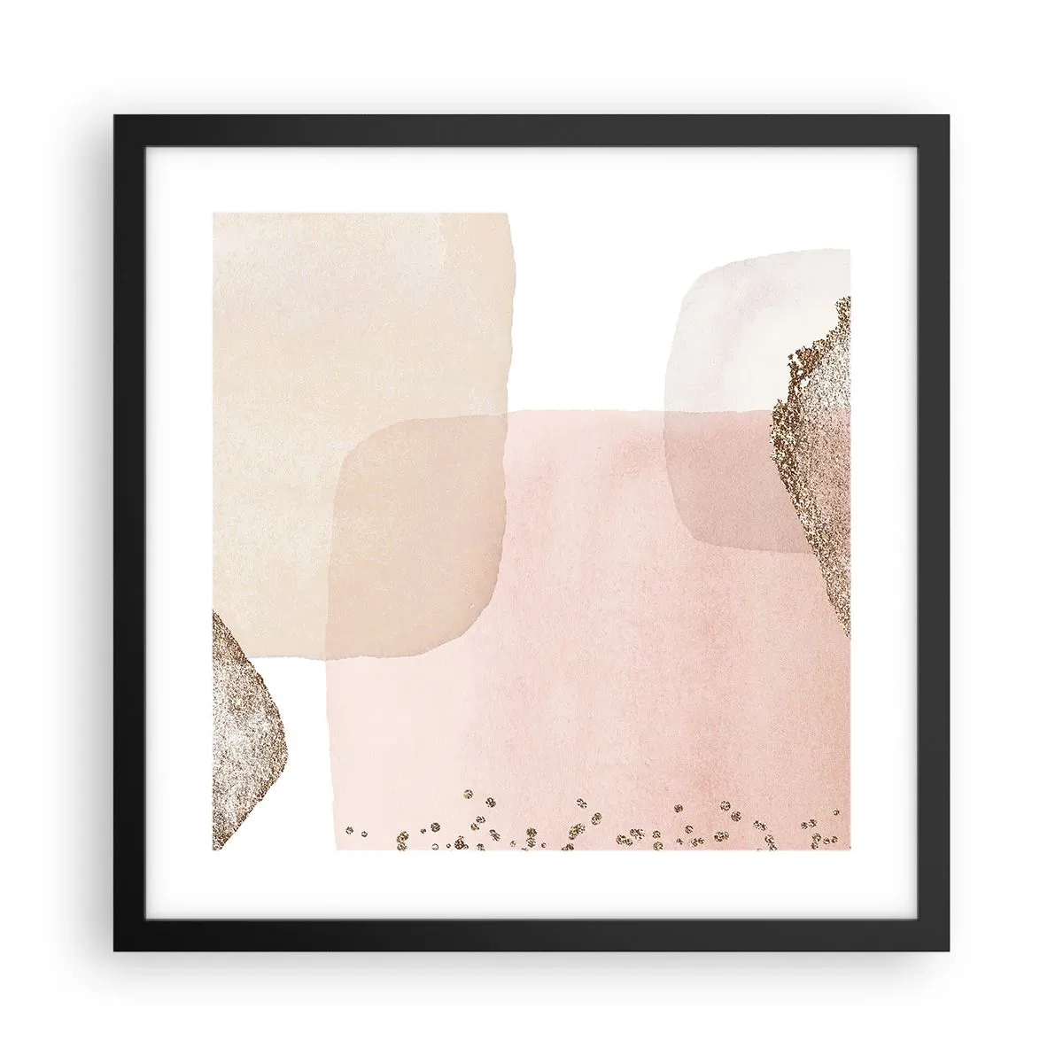 Plakat i sort ramme - Et kig gennem farver - 40x40 cm