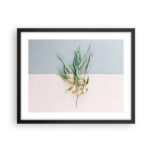 Plakat i sort ramme - Pastelfarvernes subtilitet - 50x40 cm