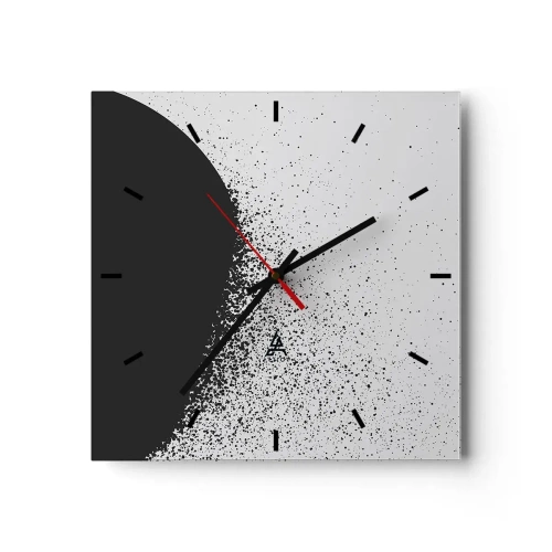 Vægur, Uret - Partikelbevægelse - 40x40 cm
