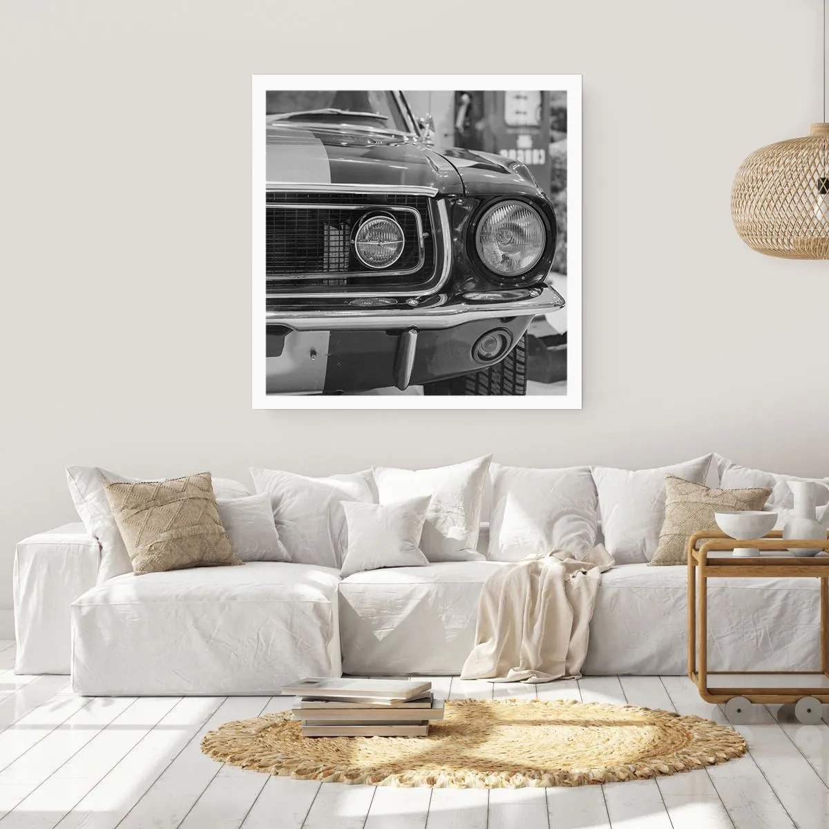 Plakat - Hård kørsel - 60x60 cm