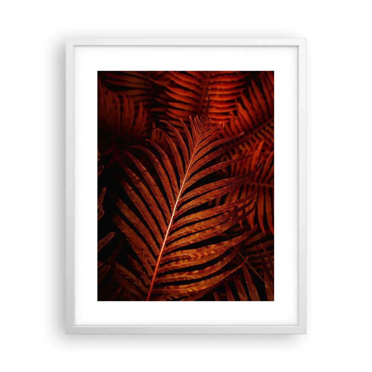 Plakat i hvid ramme - Livets varme - 40x50 cm