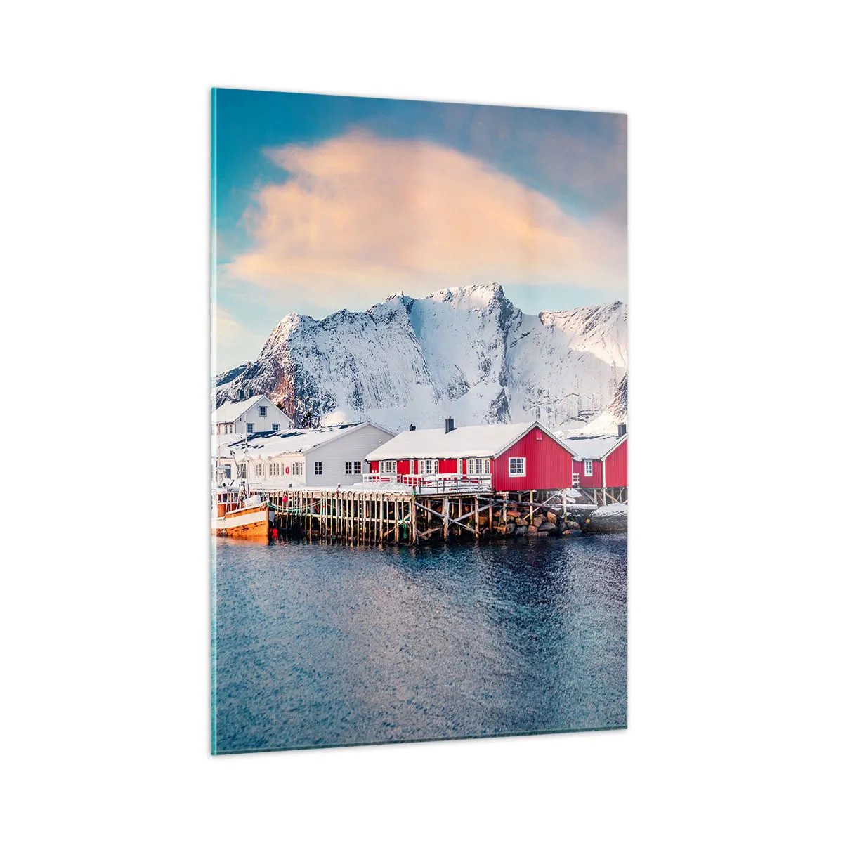 Billede på glas - Nordlig tilbagetrækning - 50x70 cm