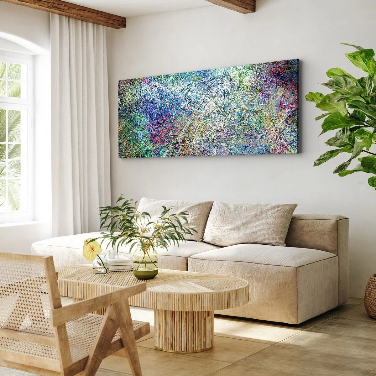 Lærredstryk - Billede på lærred - Så enkelt er det ikke - 100x40 cm