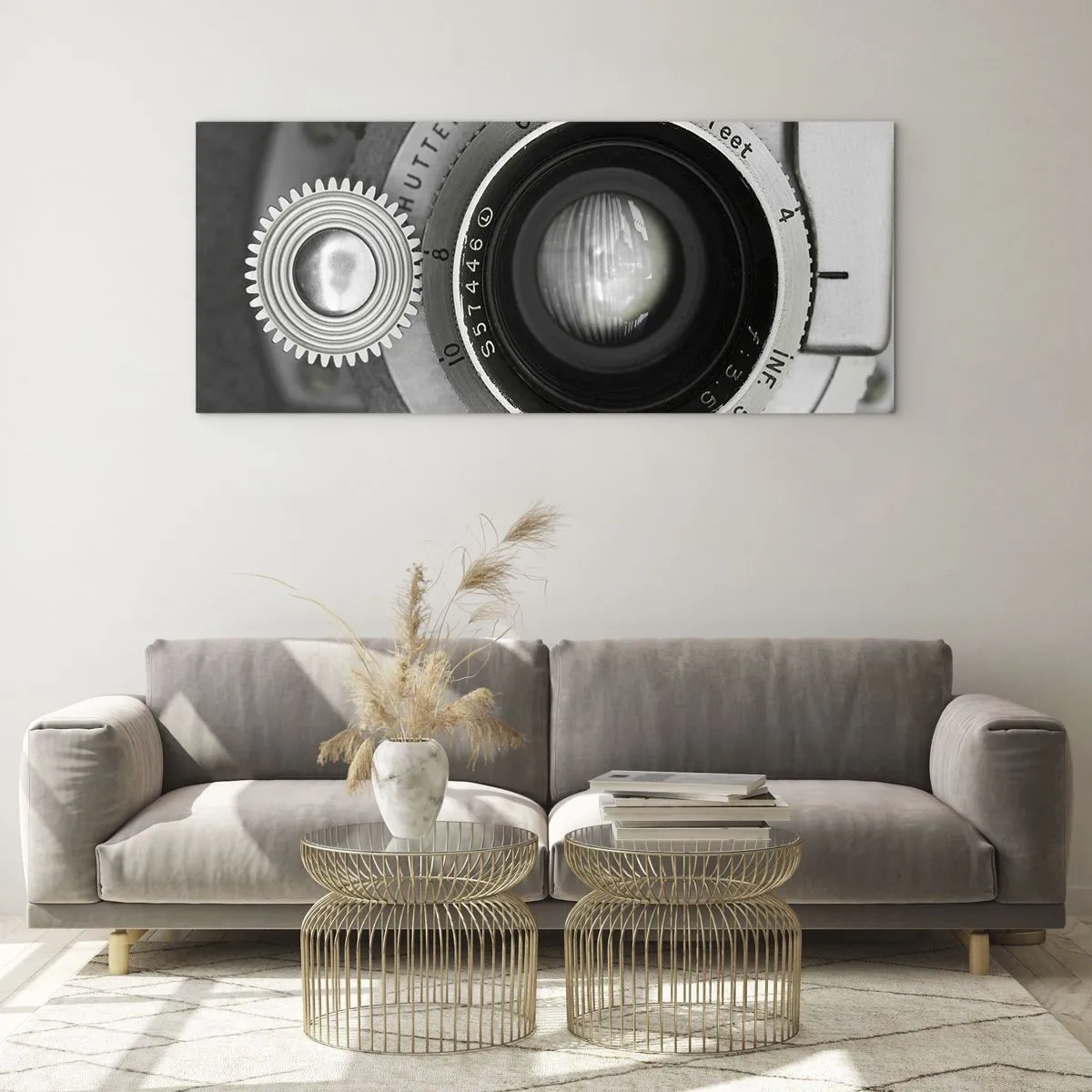 Billede på glas - Historien om Hollywood - 100x40 cm