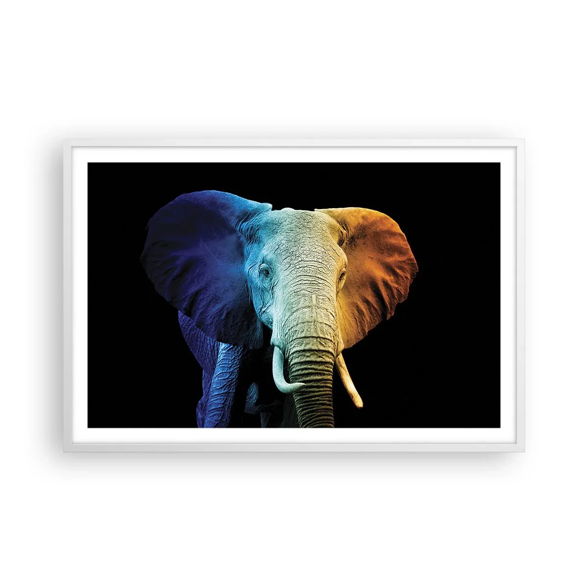 Plakat i hvid ramme - Excentrisk, ikke underlig - 91x61 cm