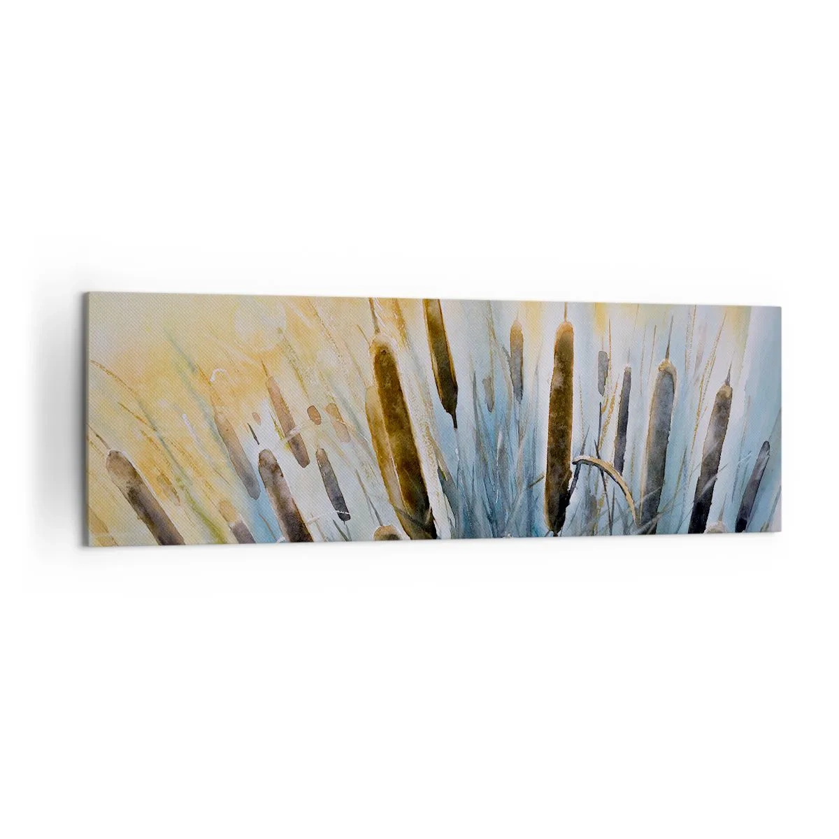 Lærredstryk - Billede på lærred - Vandets kulde, solens varme - 160x50 cm