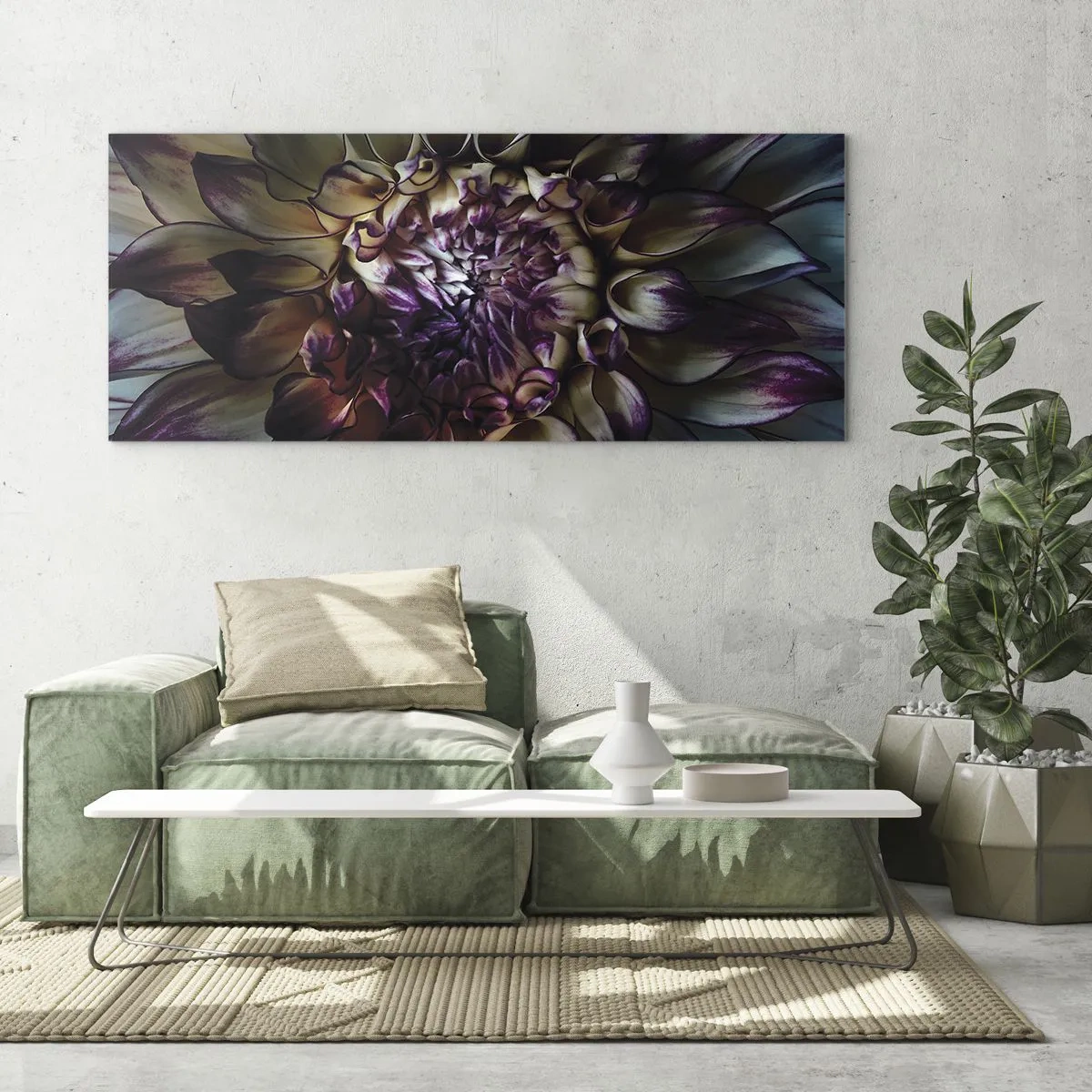 Billede på glas - Ungdommens blomstring - 120x50 cm
