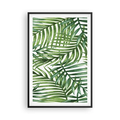Plakat i sort ramme - Under det grønne baldakin - 61x91 cm