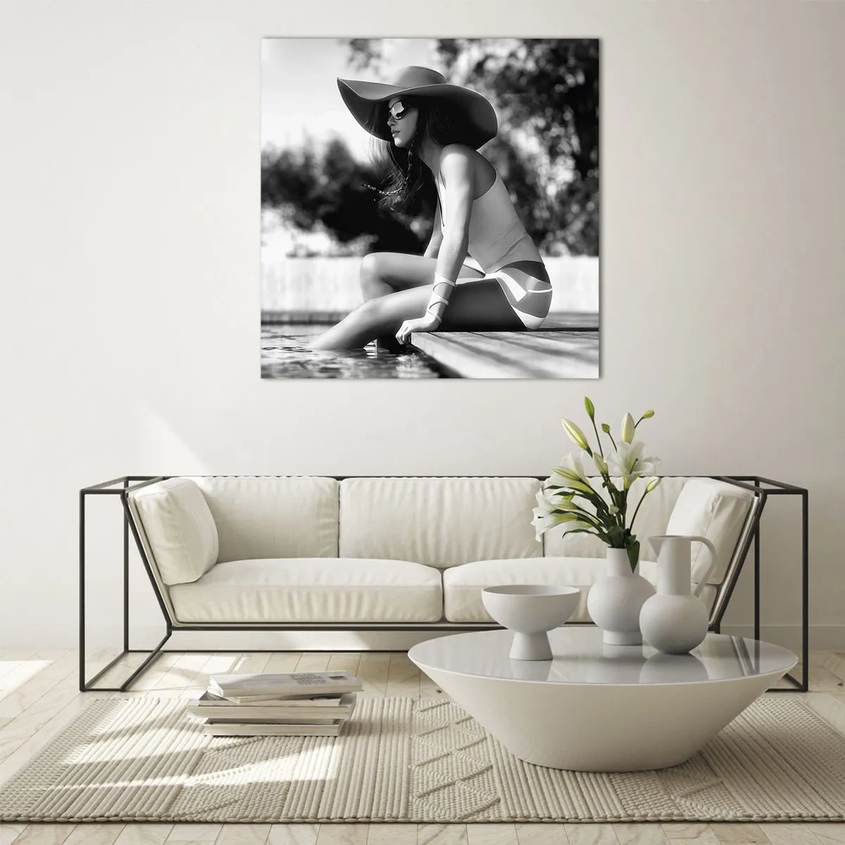 Billede på glas - Sommerdrøm - 70x70 cm