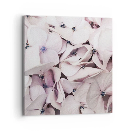 Lærredstryk - Billede på lærred - I en flod af blomster - 70x70 cm
