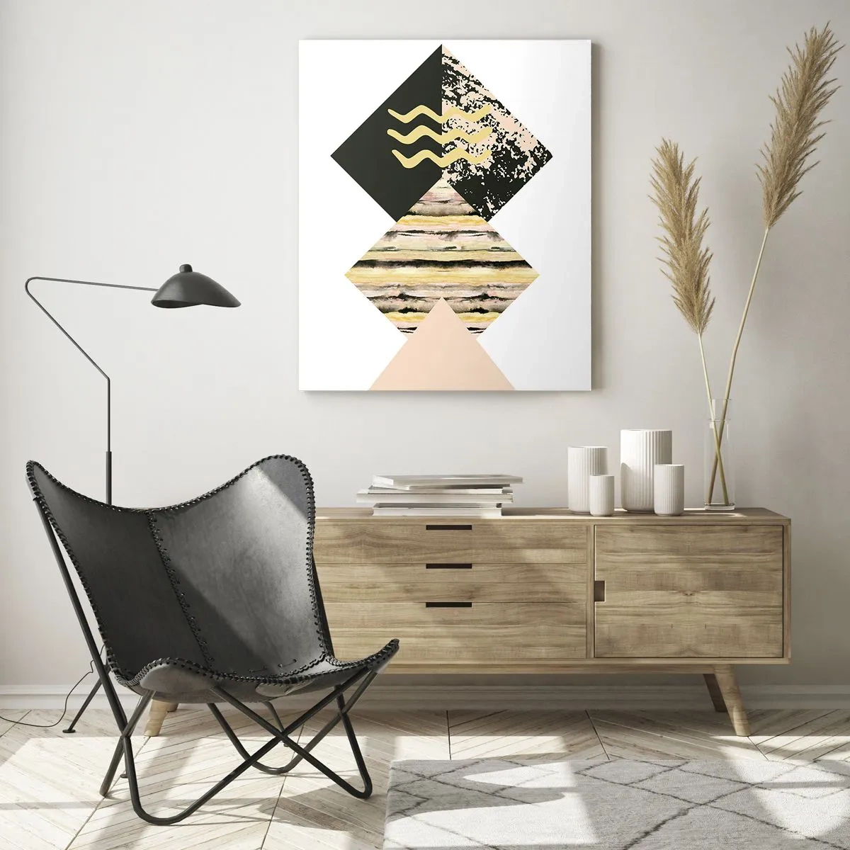 Billede på glas - Ikke så simpelt - 50x70 cm