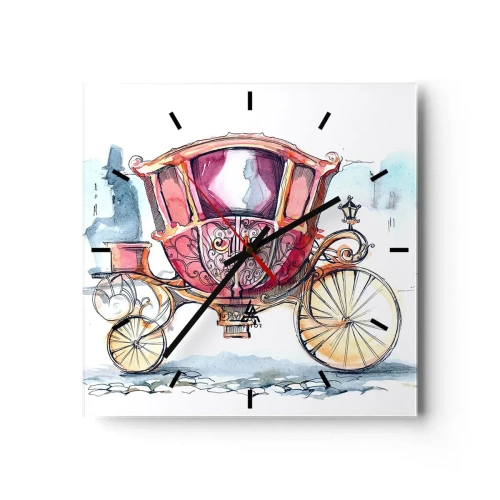 Vægur, Uret - Til brylluppet eller til ballet? - 40x40 cm