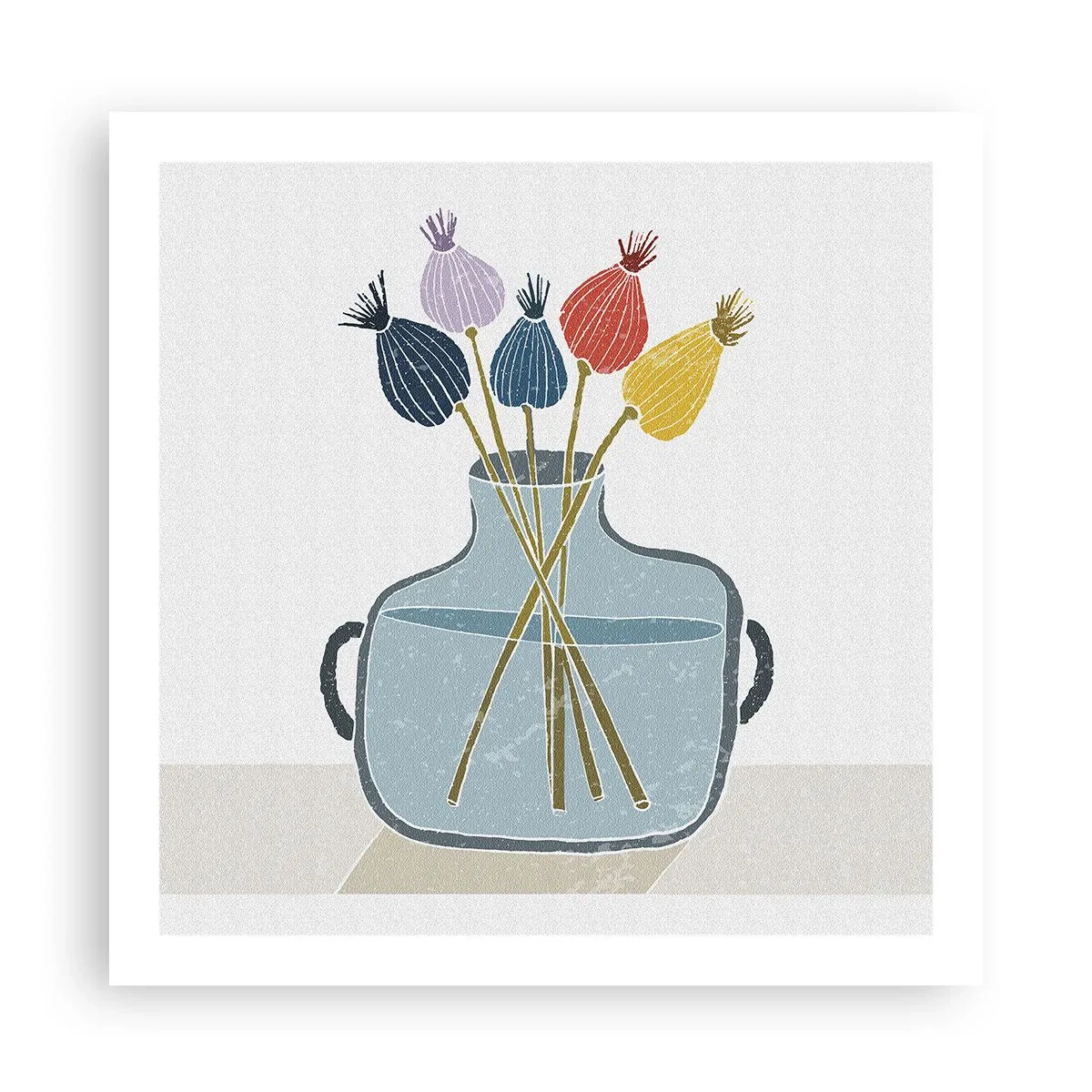 Plakat - Som et valmuefrø - 60x60 cm