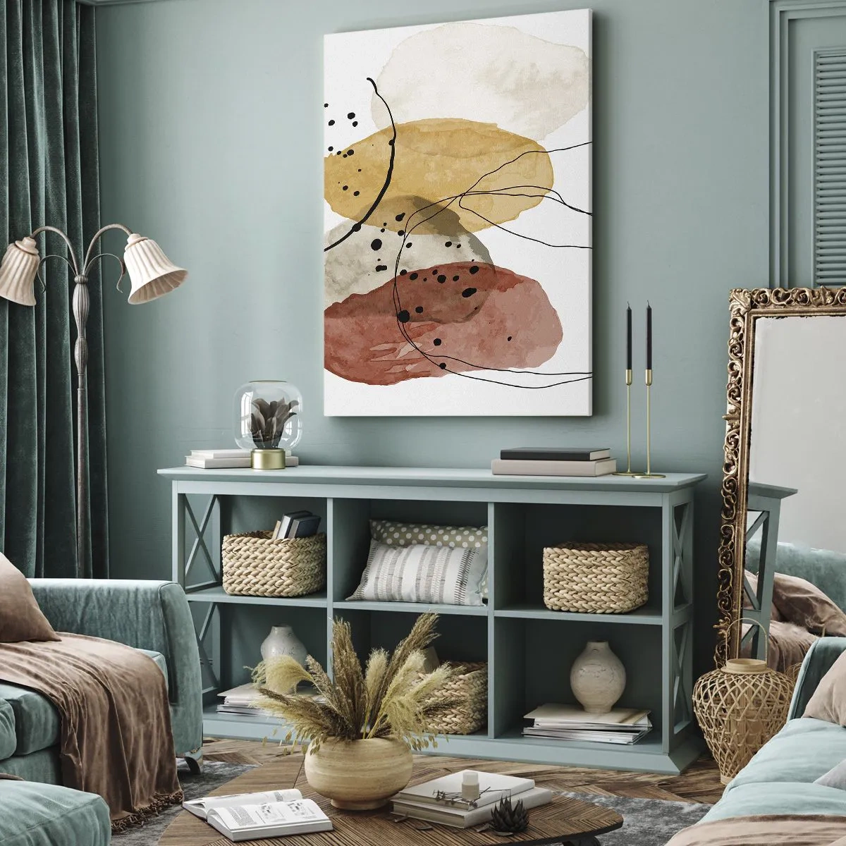Lærredstryk - Billede på lærred - Som lys, klar luft - 50x70 cm