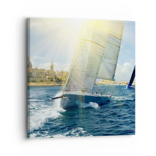 Lærredstryk - Billede på lærred - Tid til at forlade byen - 30x30 cm