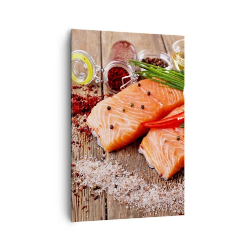 Lærredstryk - Billede på lærred - Norske køkken eventyr - 80x120 cm