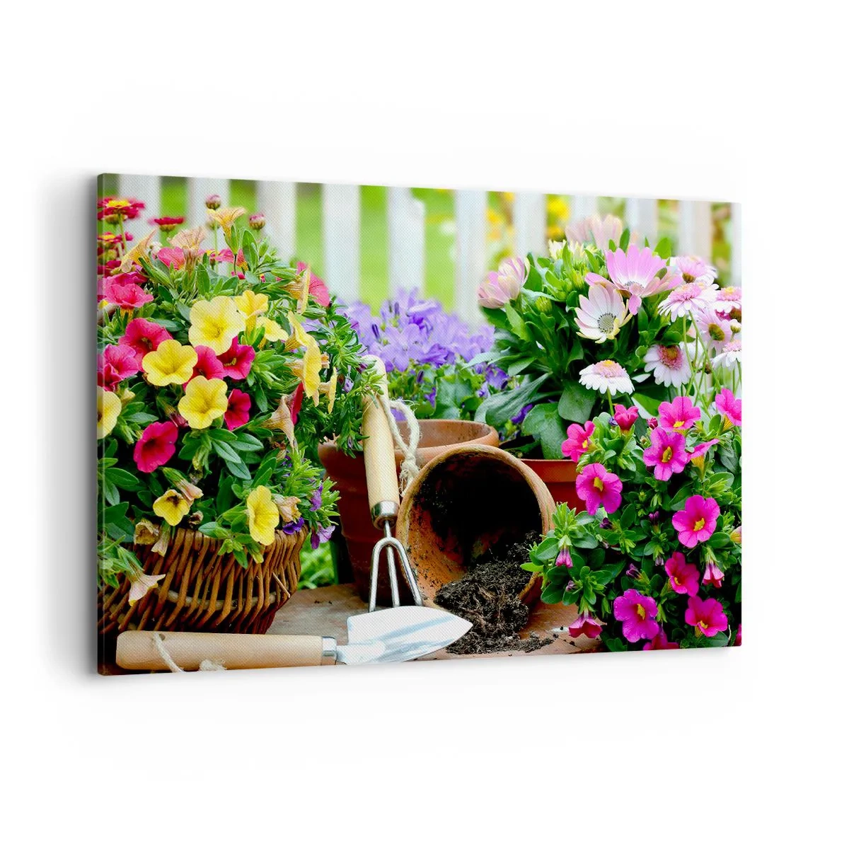 Lærredstryk - Billede på lærred - Zosias have - 120x80 cm