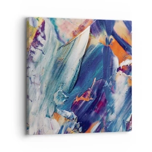 Lærredstryk - Billede på lærred - Forvirring af farver - 30x30 cm