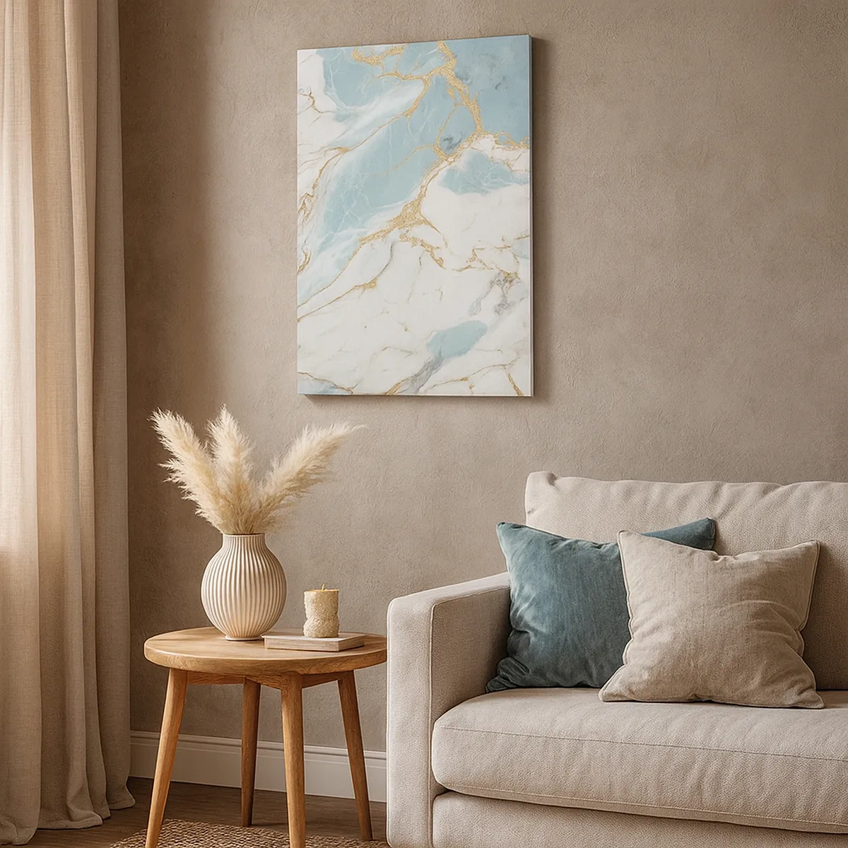 Lærredstryk - Billede på lærred - Rigdom af sten - 50x70 cm