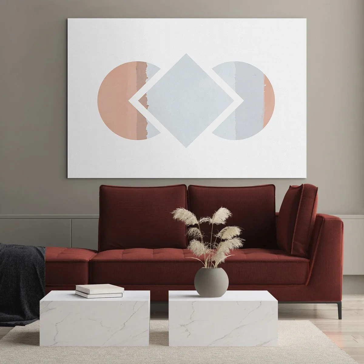 Billede på glas - Situationen er klar - 100x70 cm